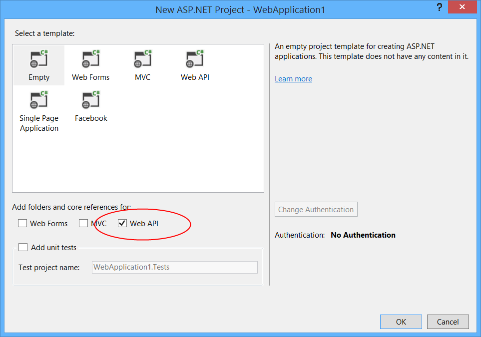 Asp net web api. Web config asp net Core.